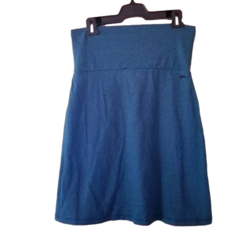KAVU Midi Sporty Skirt Teal Blue Size Small